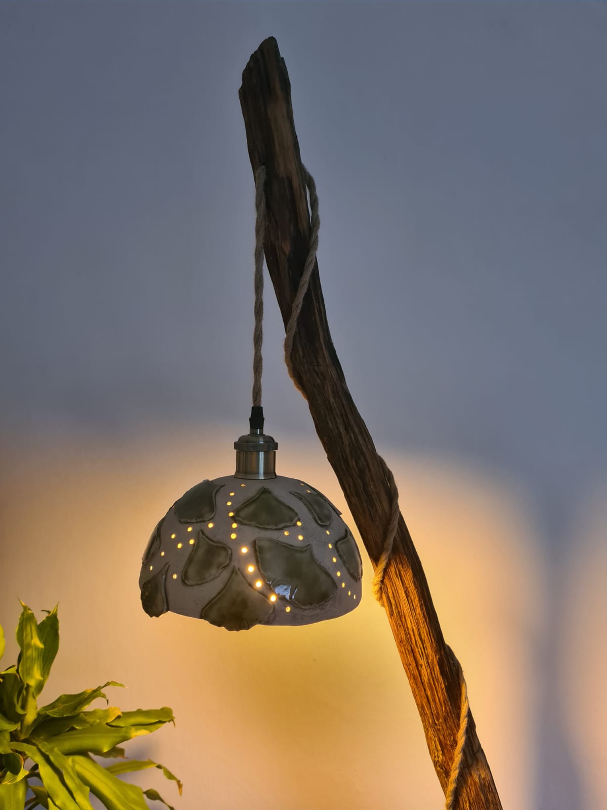 Handgefertigte Keramiklampe